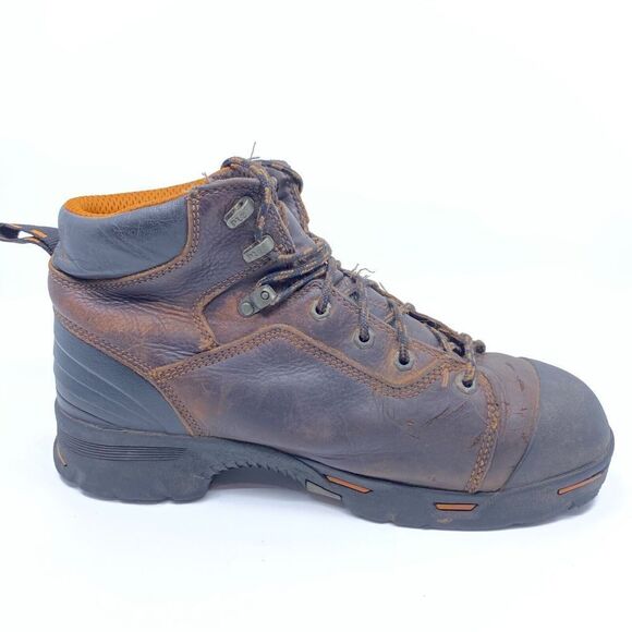 Timberland Endurance Pro Mens Size 11 M Brown Leather Steel Toe Work Boots 52562 - Picture 7 of 12